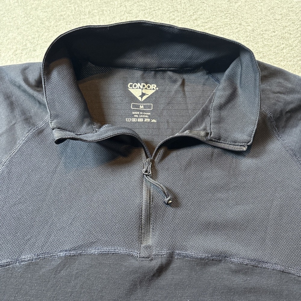 Condor Tactical Navy Blue Quarter Zip Men's Sz M Military Combat Jacket - Picture 2 of 11